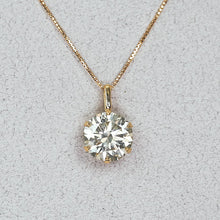 画像をギャラリービューアに読み込む, <SI2クラス/Kカラー>2ctダイヤペンダント