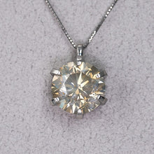 画像をギャラリービューアに読み込む, <SI2クラス/FLB>5ctダイヤプラチナペンダント