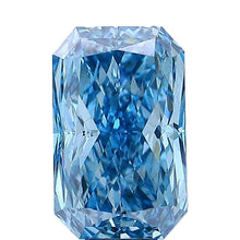 画像をギャラリービューアに読み込む, ラボグロウンダイヤモンド 10ct SI1 ラディアントカット FANCY VIVID BLUE