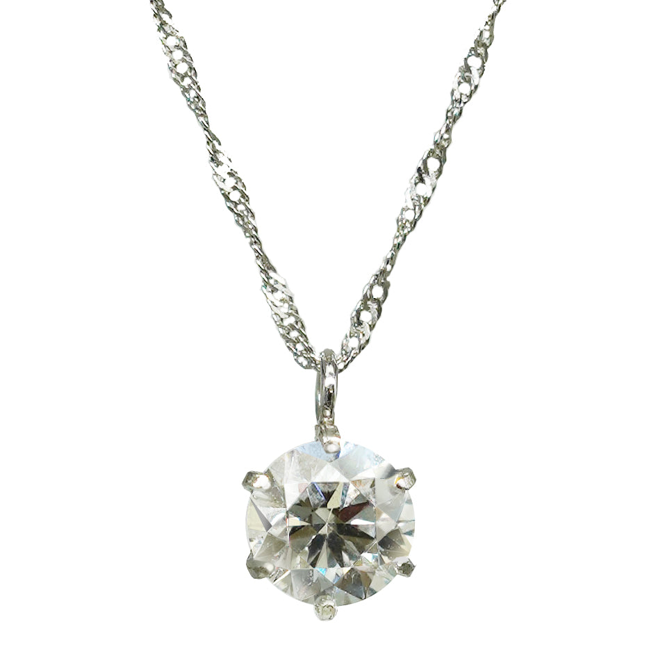 ラボグロウンダイヤモンドペンダント　0.36ct E/SI1/IDEAL