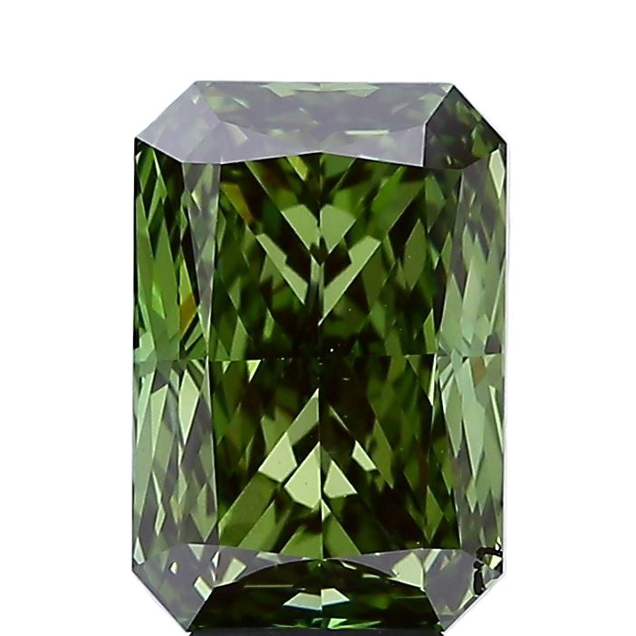 ラボグロウンダイヤモンド 5ct VS1 ラディアントカット FANCY VIVID GREEN